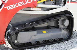 the TL8 front end loader wheel tracks