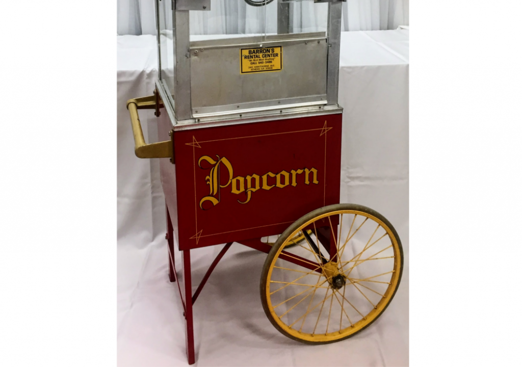popcorn machine stand