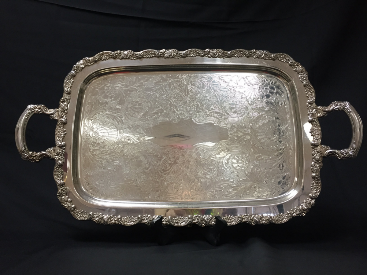 Silver Oblong Tray Barrons Barrons