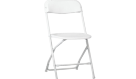 White Samsonite Chair (B-Grade)