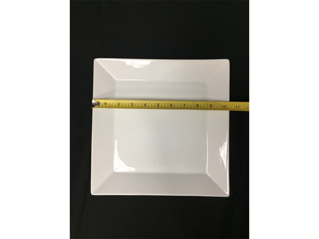 White Square Dinner Plate Barrons Barrons