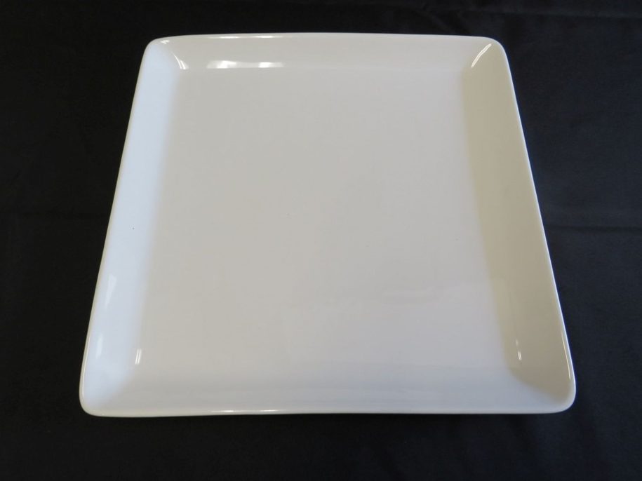 White Square Serving Tray - 14.25