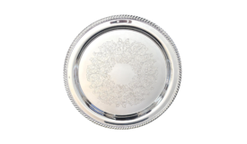 Silver Round Tray - 12"