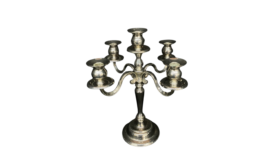 12" Silver Candelabra