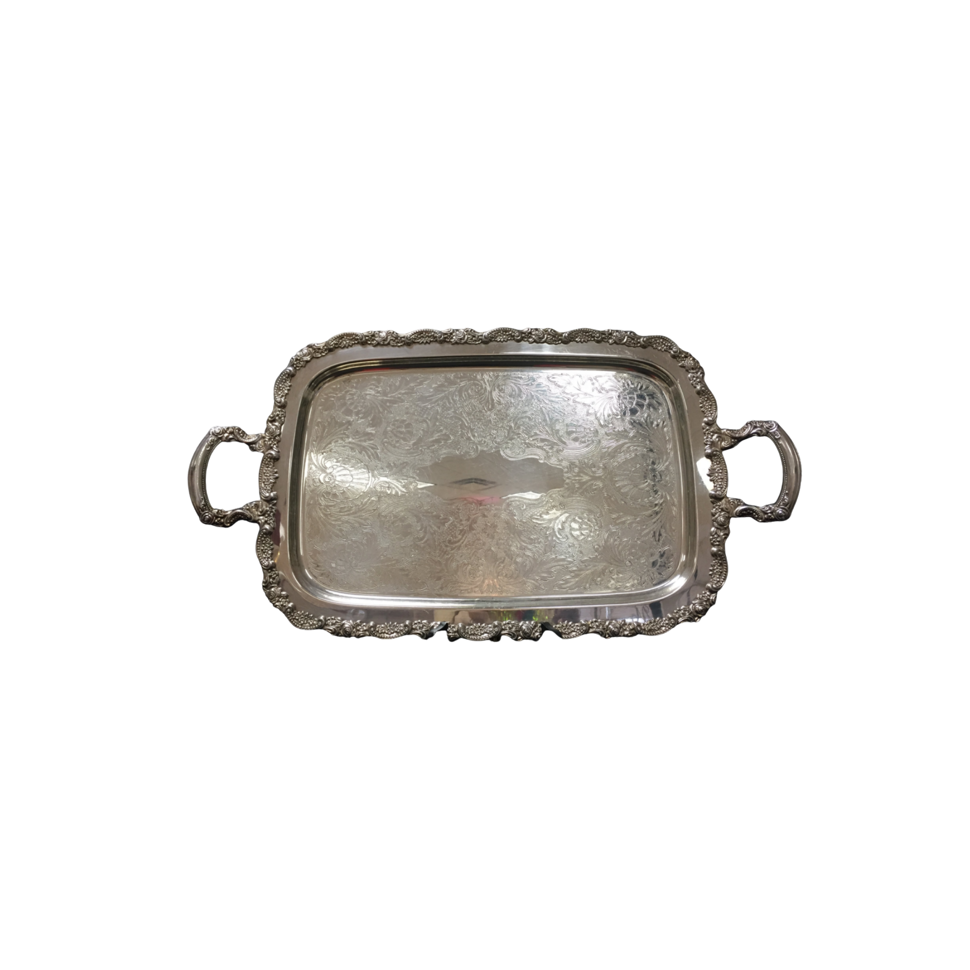 silver oblong tray web photo