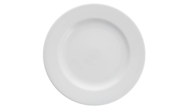 White Round Dinner Plate