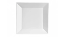 White Square Dinner Plate