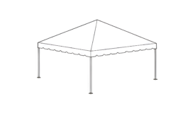 30' x 30' Frame Tent