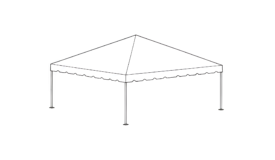 40' x 40' Frame Tent