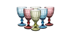 10 oz Multi-Colored Goblet
