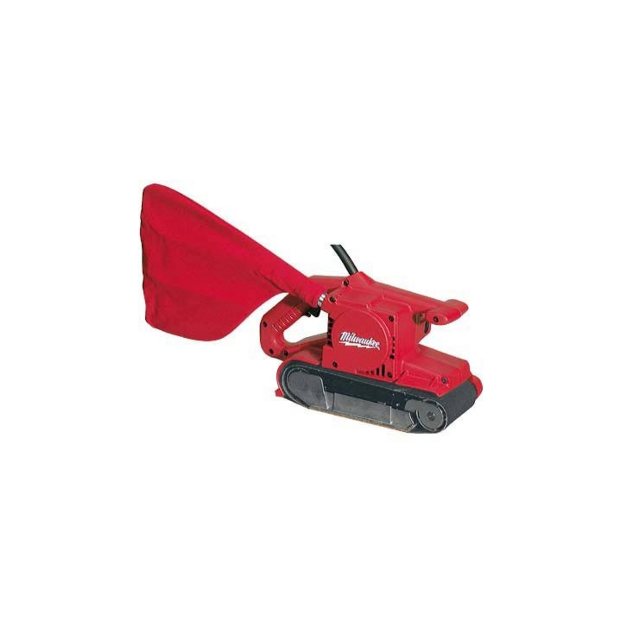 4_ belt sander web photo a red milwaukee belt sander against a white background